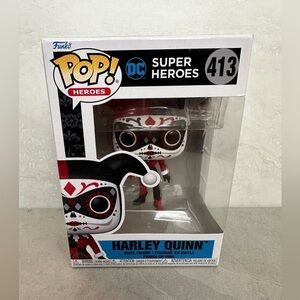FUNKO POP! HEROES - DC Super Heroes - Dia De Los Muertos Harley Quinn #413 - NIB